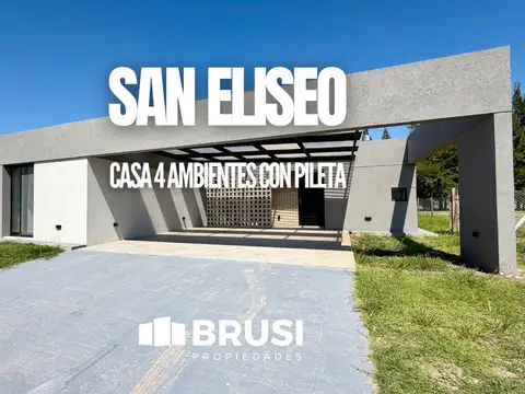 CASA EN VENTA EN SAN ELISEO GOLF - 4 AMBIENTES - UNA PLANTA 