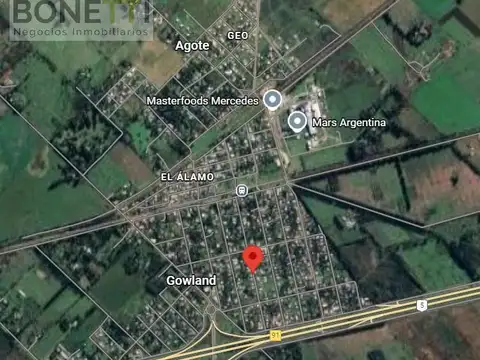 Terreno en venta en Gowland, Mercedes Buenos  Aires
