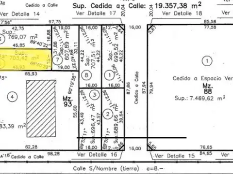 Terreno en Venta de 703,0 m2