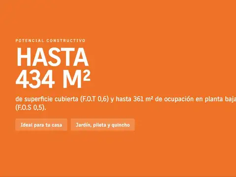 Terreno en Venta en Castelar Norte, USD 280.000