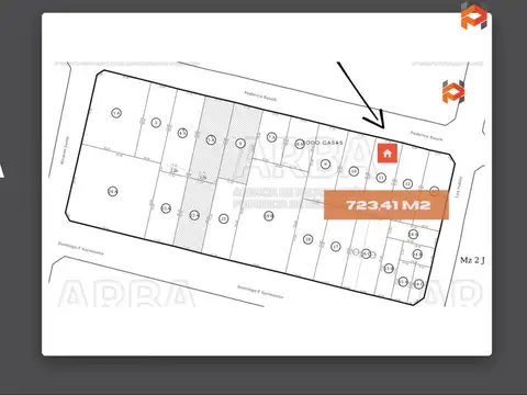 Terreno en Venta 49  mts Fondo