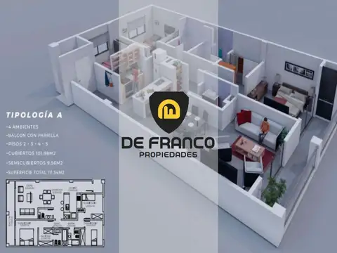 Venta -Departamento 4 Ambientes  - San Miguel