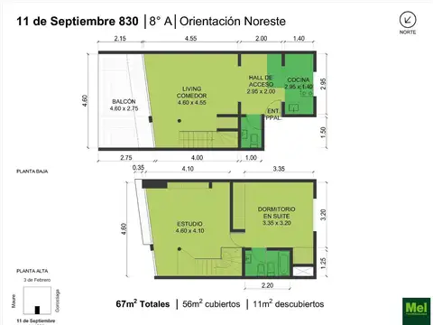 11 De Septiembre 800, Piso 8