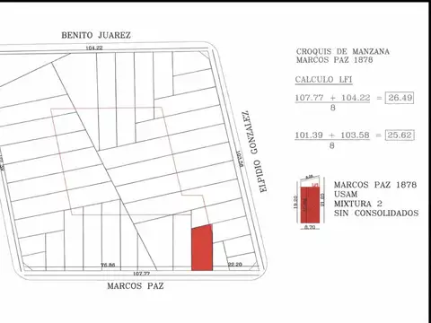 LOTE EN VENTA MONTE CASTRO