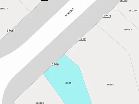 Terreno en Venta 10  mts Fondo