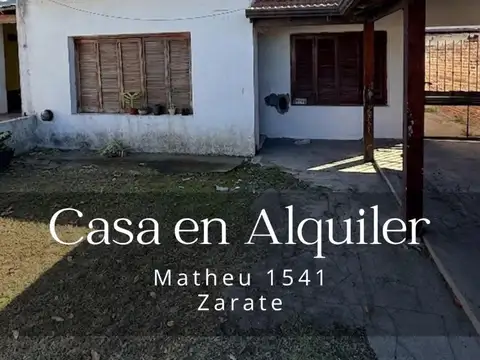 Propiedad familiar en alquiler - Zarate!