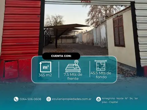 Alquiler - lote 365 m² sobre av. libertador - rivadavia