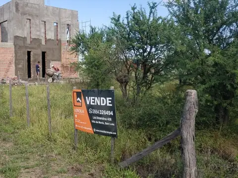 Lote de 500 m2 en Estación Conlara, alambrado.