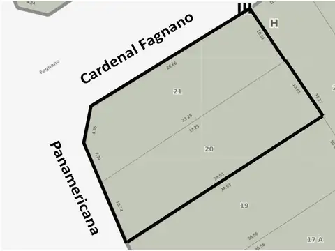 700m² Col. Este de Panamericana, esq Cardenal Fagnano. Ricardo Rojas.