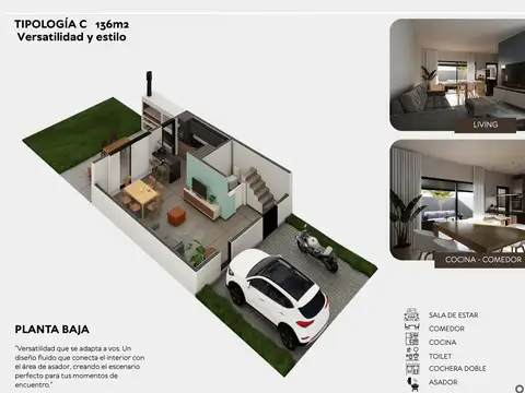 Casa en Venta de 2 dormitorios