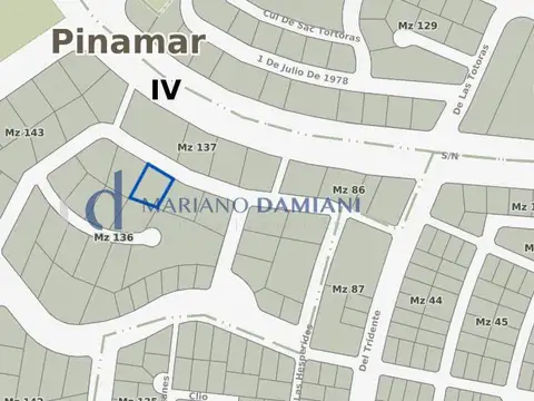 Lote Multifamiliar en Venta en Pinamar Zona Nayades
