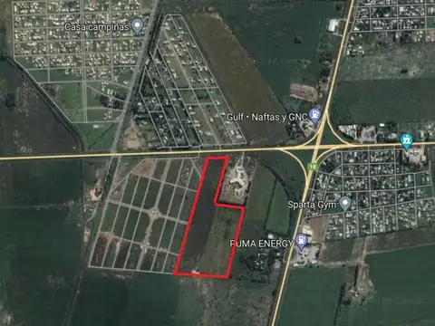 Fracción de campo para proyecto urbano