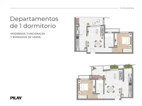 Departamento en Venta de 1 dormitorio