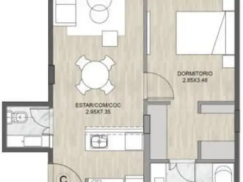Departamento en Alquiler de 2 ambientes