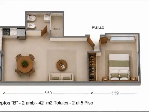Departamento en Alquiler en Parque Chas, $ 1.100.000