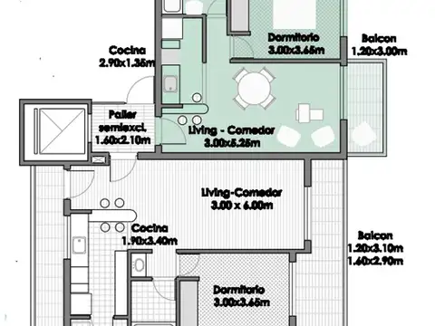 Departamento en Venta de 2 ambientes