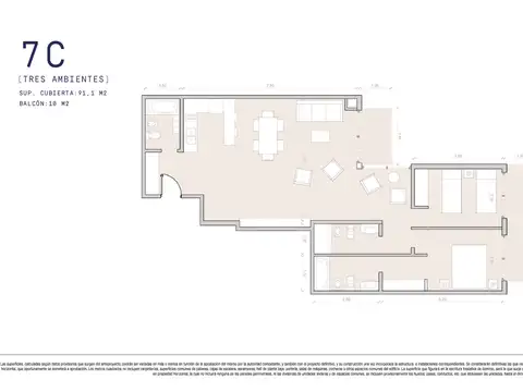 Departamento en Venta en Villa del Parque, USD 272.000