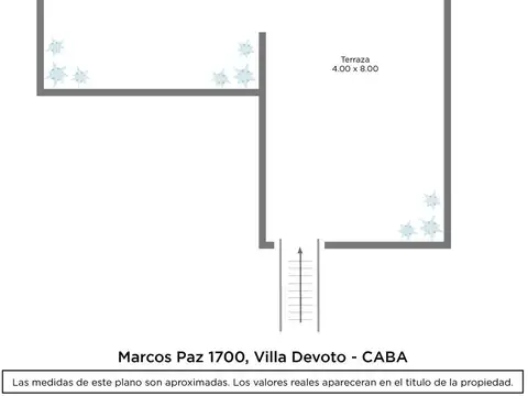 Depto Tipo Casa 3 ambientes con 1 baño