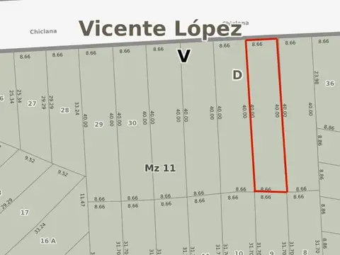Terreno en Venta en Carapachay, USD 125.000