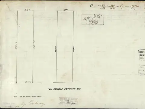 Terreno en Venta 38,45  mts Fondo