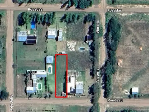 Terreno sobre Rondeau entre Victoria y 9 de Julio