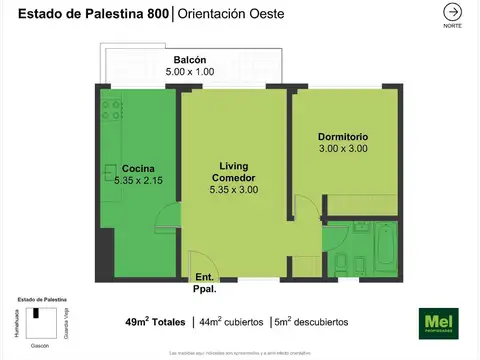Estado De Palestina 800, Piso 4