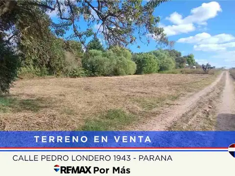 Terreno de más de 900 m2 casi Acceso Norte, Paraná