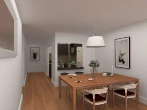 Departamento 2 ambientes con 1 baño