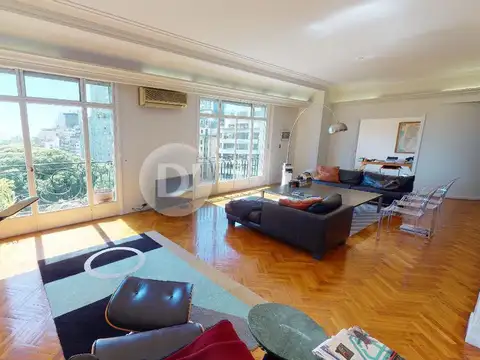 Departamento 4 ambientes en alquiler y venta con 2 cocheras y vista al río en Plaza San Martin