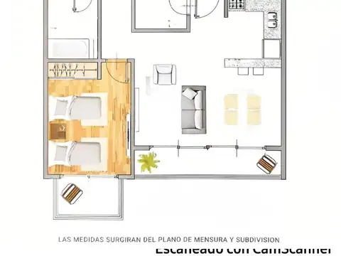 Departamento en Venta de 3 ambientes