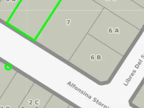 Terreno en Venta 16,98  mts Frente