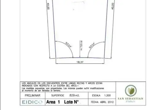 OPORTUNIDAD LOTE EN  SAN SEBASTIAN AREA 1!