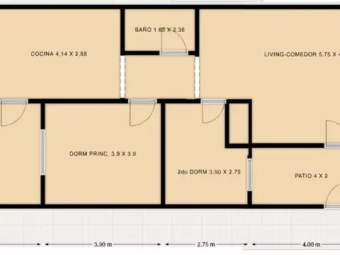 Depto Tipo Casa en Venta 58 años