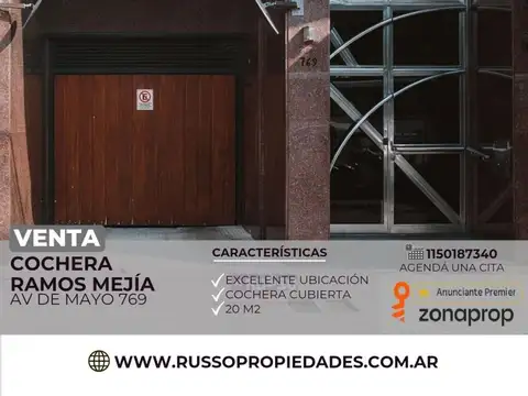 Venta cochera cubierta Ramos Mejia