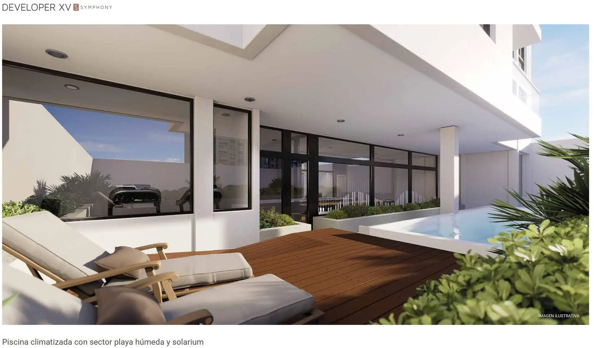 Depto 4 amb, 105m² con balcón terraza, pileta climatizada y gimnasio — Zona Guemes