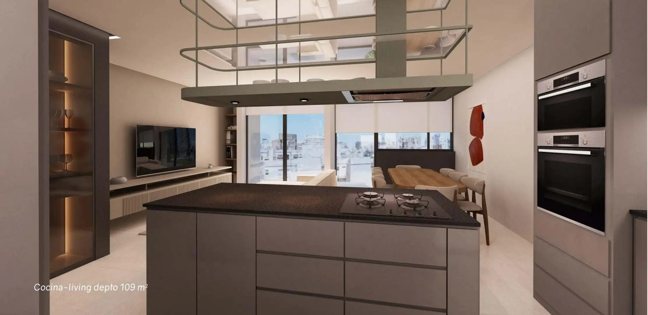 Departamento 3 amb, 109m² con cochera — Chauvin