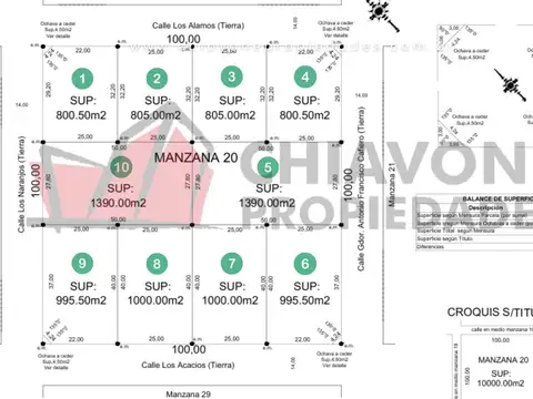 Terreno en Venta en Plomer, USD 23.800