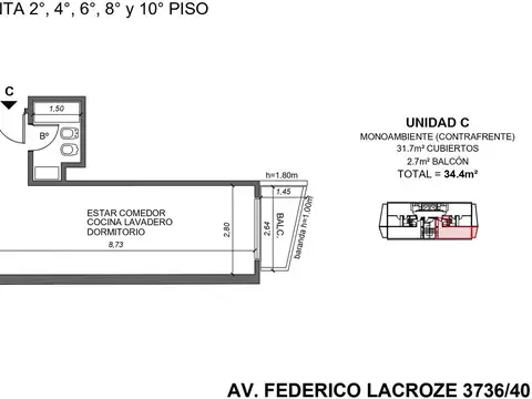 Departamento en Venta en Chacarita, Capital Federal