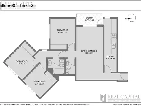 Departamento en Venta con 1 cocheras