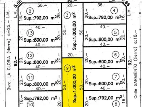 Terreno en Venta en La Gloria, USD 25.000
