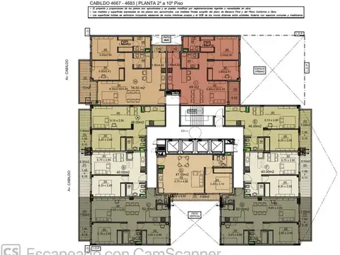 Av. Cabildo  al 4600  Piso 2° o 6° "H"- Núñez