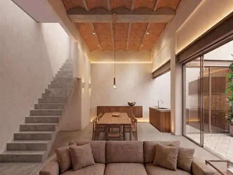 VENTA - Casa de pasilllo de dos dormitorios, patio y terraza con parrillero - Lourdes, Rosario. 
