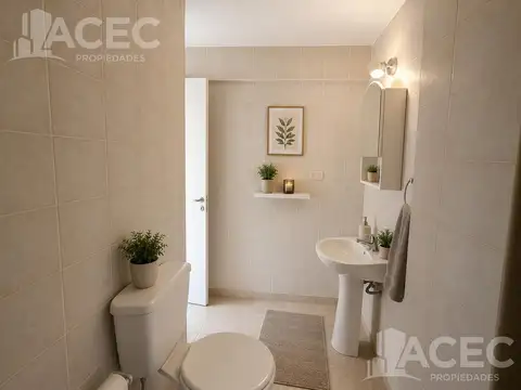Departamento 2 ambientes con 1 baño