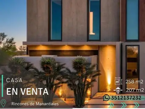 CASA 3 DORMITORIOS - RINCONES DE MANANTIALES