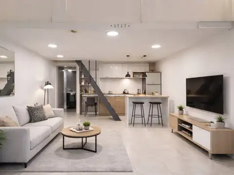 Monoambiente con entrepiso. Bernal