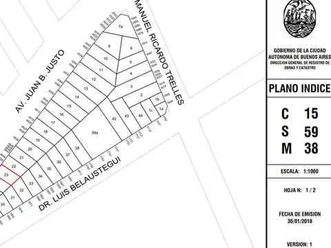 Venta de Lote CABALLITO! - Av. Juan Bautista Justo