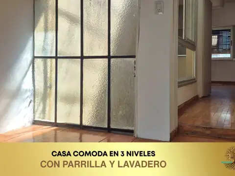 casa 3 ambientes, con escritorio,  terraza, parrilla en Villa Ballester