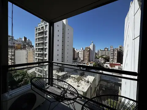 Departamento amueblado con TERRAZA EXCLUSIVA Y COCHERA DOBLE EN ALQUILER