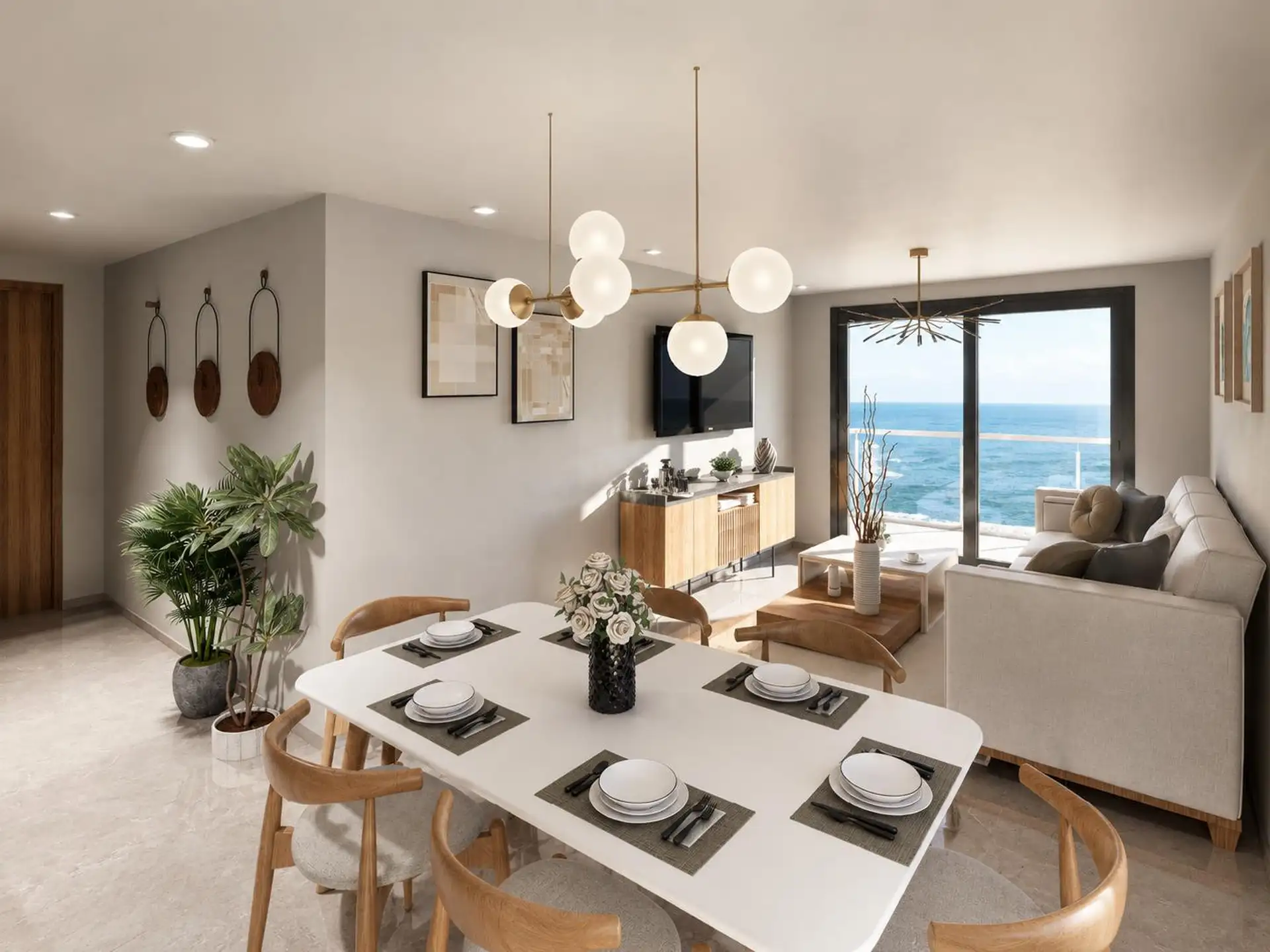 Depto 2 amb, 64m² con 2 baños y 2 balcones — La Perla Sur