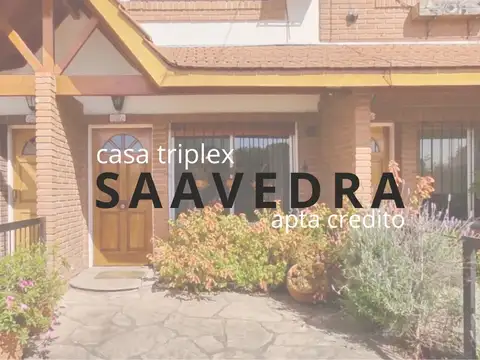 VENTA CASA 5 AMBIENTES SAAVEDRA JARDIN COCHERA